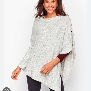NWT Talbots Space Dye Asymetric Poncho